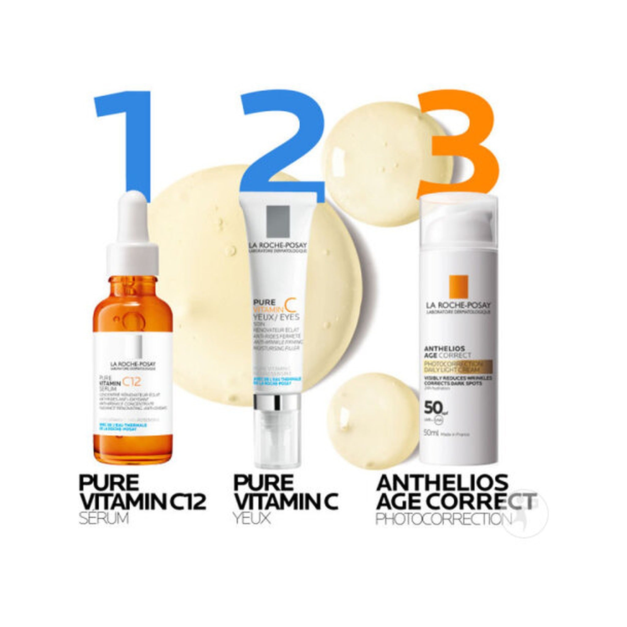 La Roche-Posay Pure Vitamine C12 Sérum Concentré Rénovateur Éclat Anti-Rides Anti-Oxydant 30ml