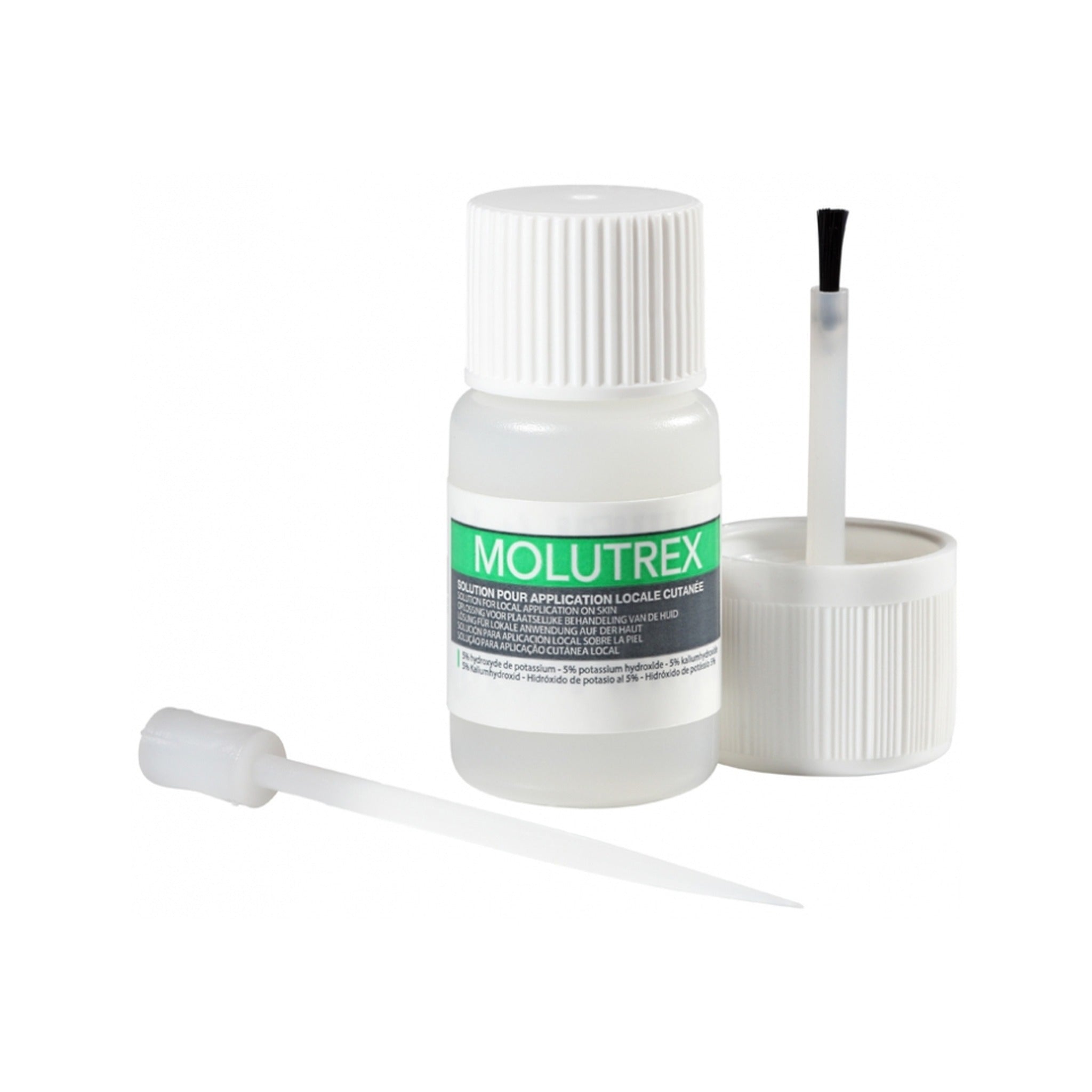 Molutrex 5% Hydroxide De Potassium Solution Cutanée Flacon Avec Applicateur 3ml