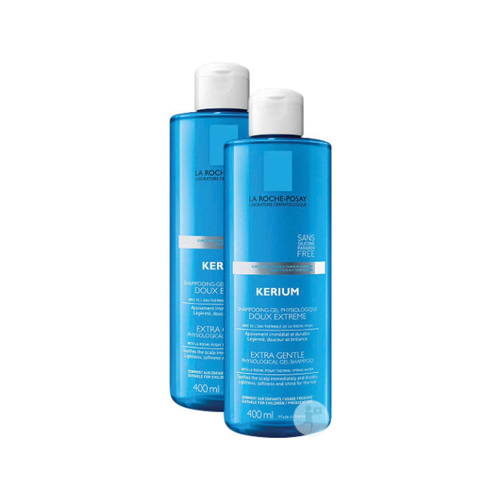 Pack De 2 La Roche-Posay Kerium Shampoing Doux Extrême 2x400ml Promo 2ème A -50%