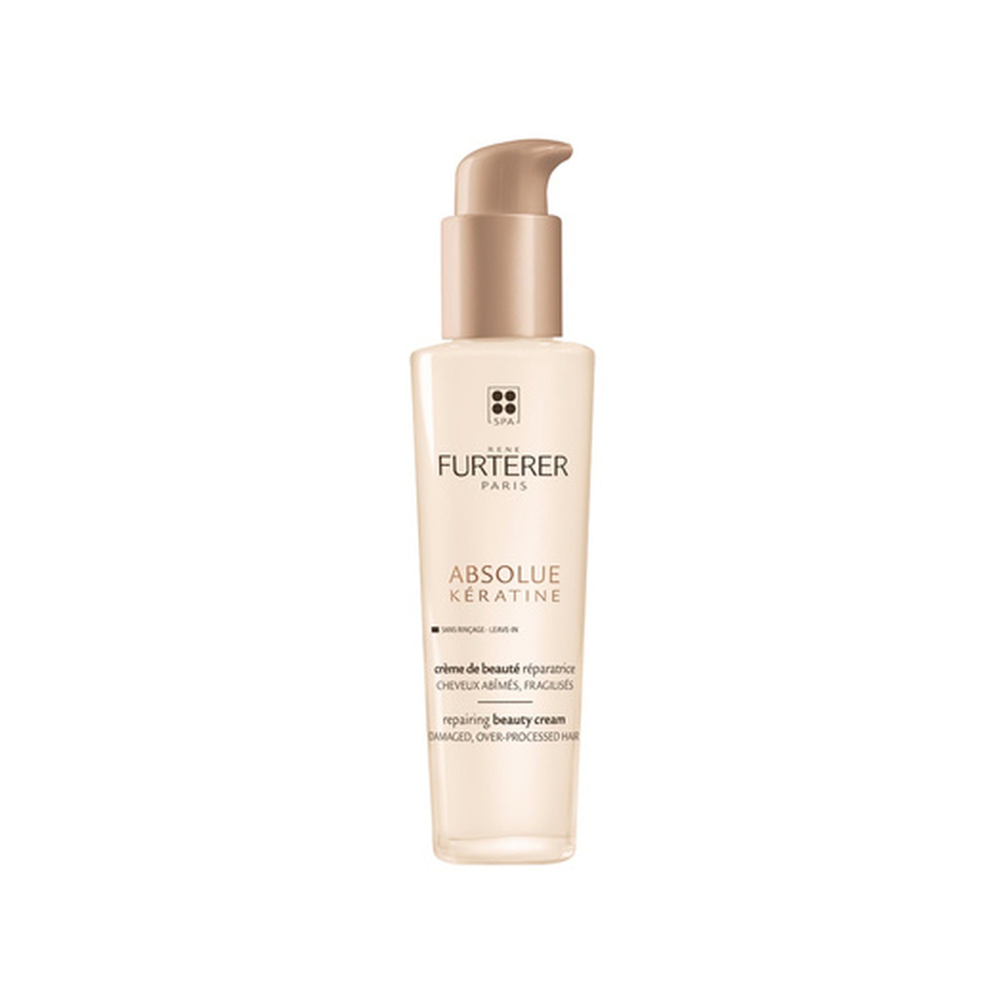René Furterer Absolue Kératine Crème Beauté Réparatrice Cheveux Abîmés Fragilisés Sans Rinçage 100ml