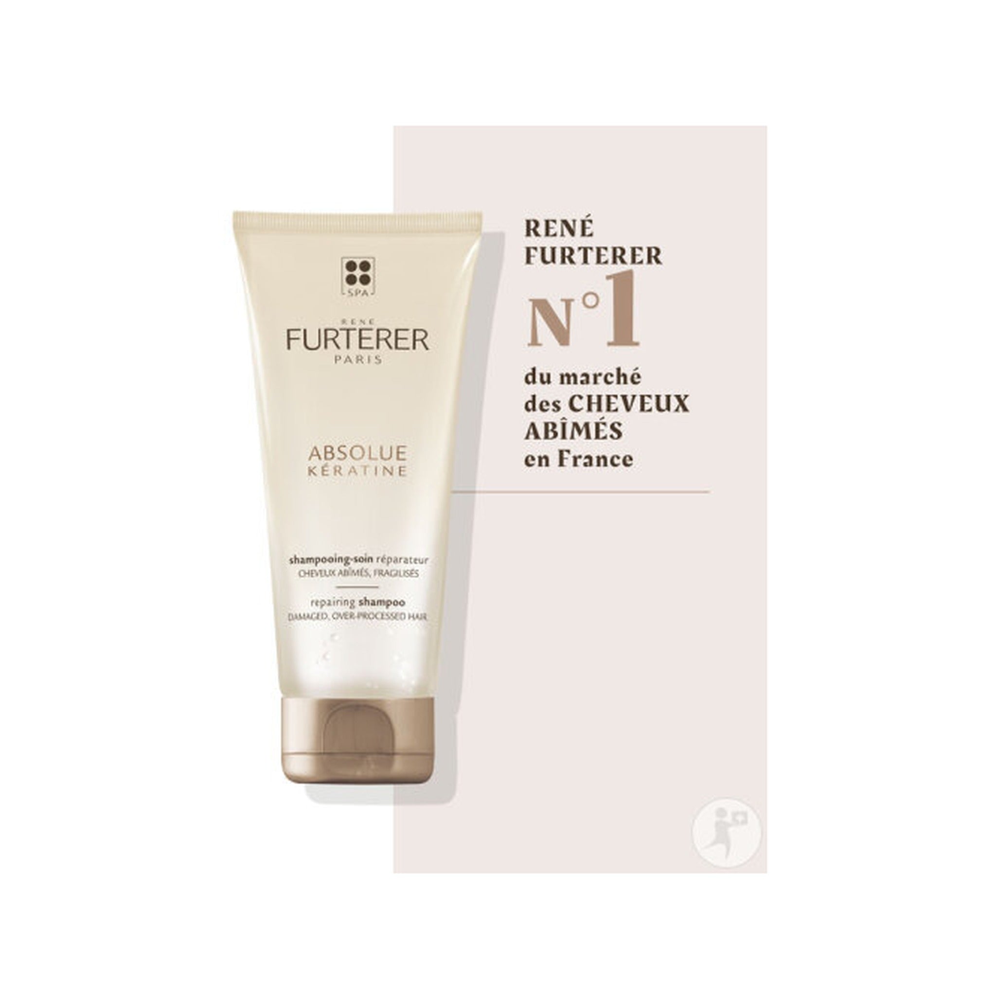René Furterer Absolue Kératine Shampoing-Soin Réparateur Cheveux Abîmés Fragilisés 200ml