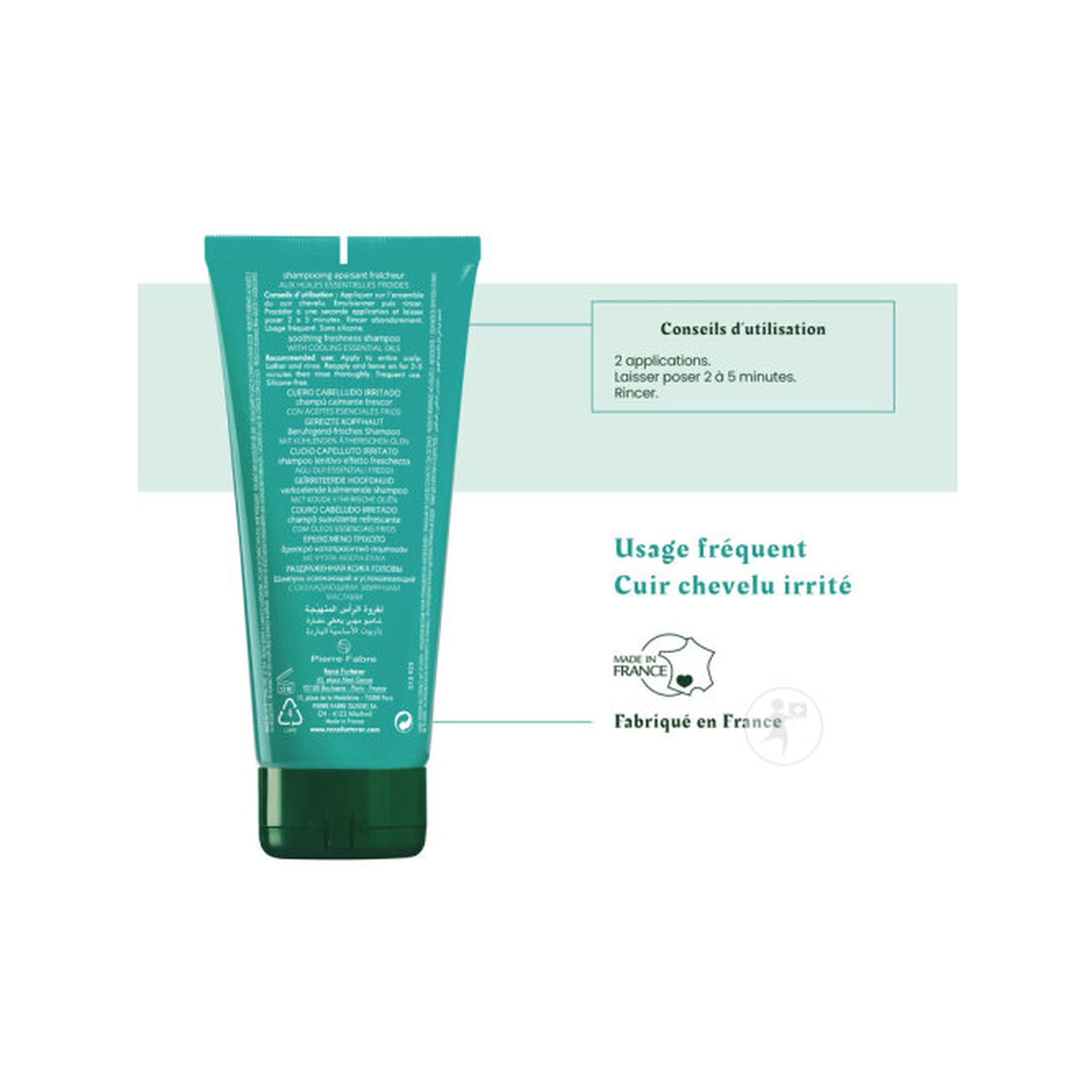 René Furterer Astera Fresh Shampoing Apaisant Fraîcheur Cuir Chevelu Irrité 200ml