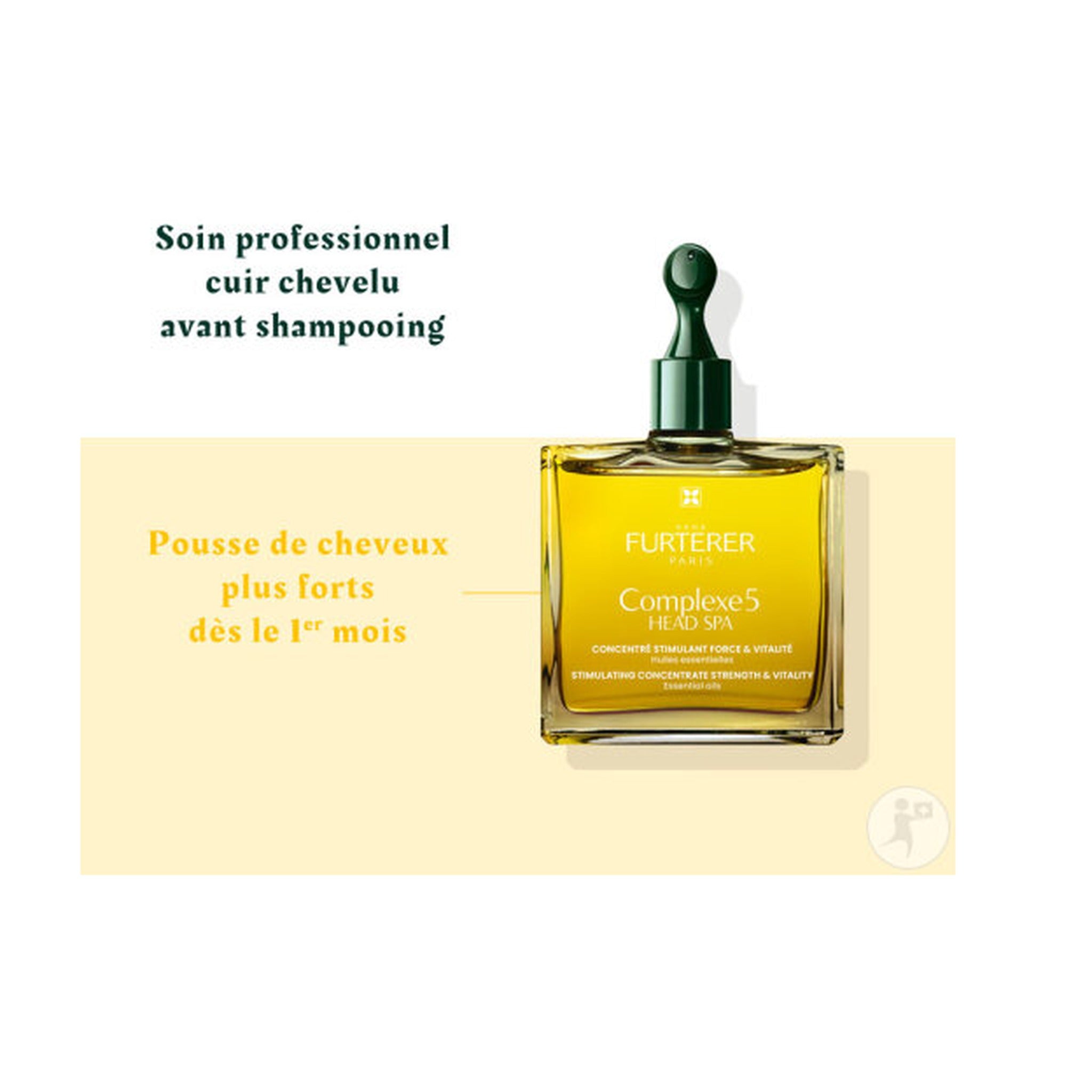 René Furterer Head Spa Complexe 5 Concentré Énergisant Force & Vitalité Huiles Essentielles 50ml