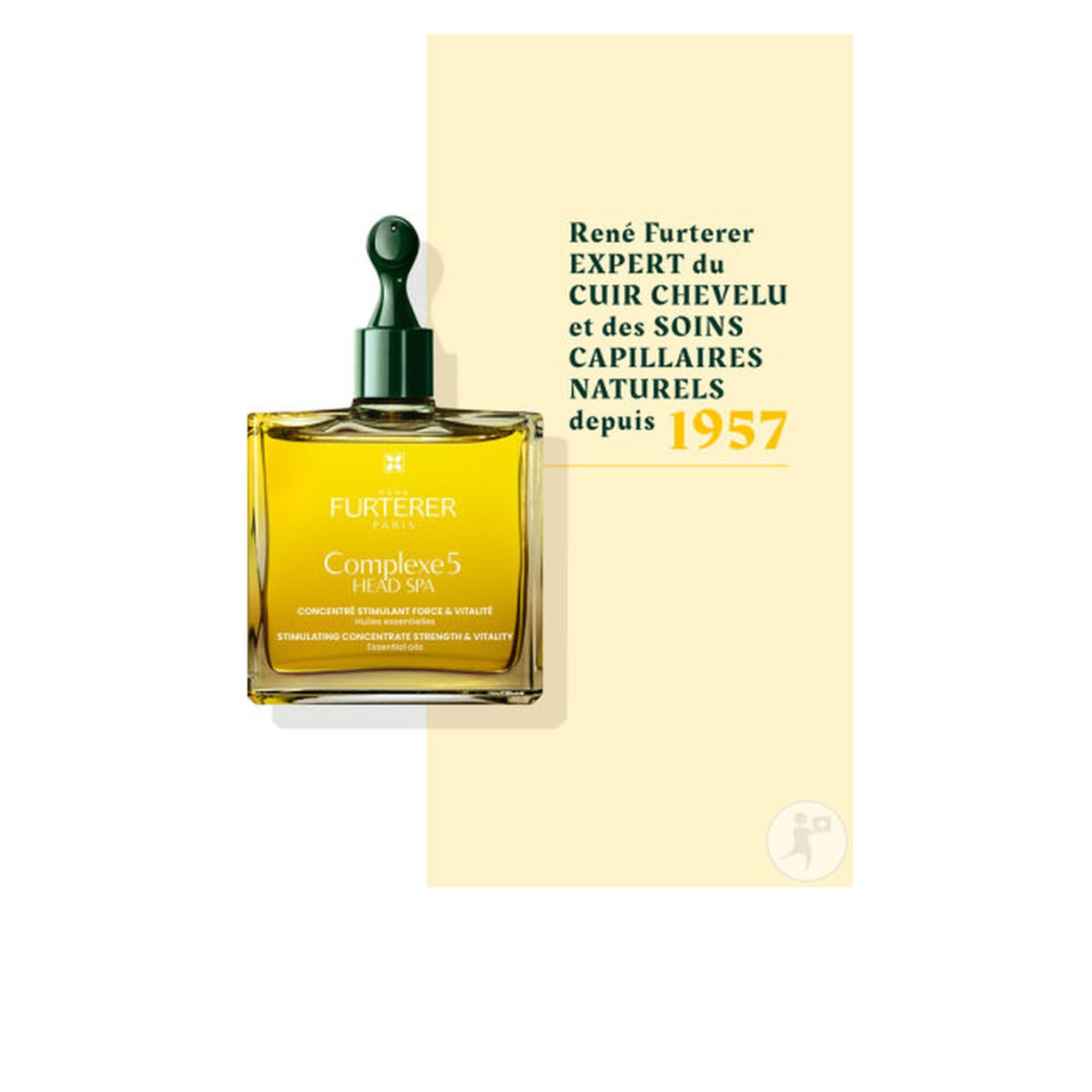 René Furterer Head Spa Complexe 5 Concentré Énergisant Force & Vitalité Huiles Essentielles 50ml