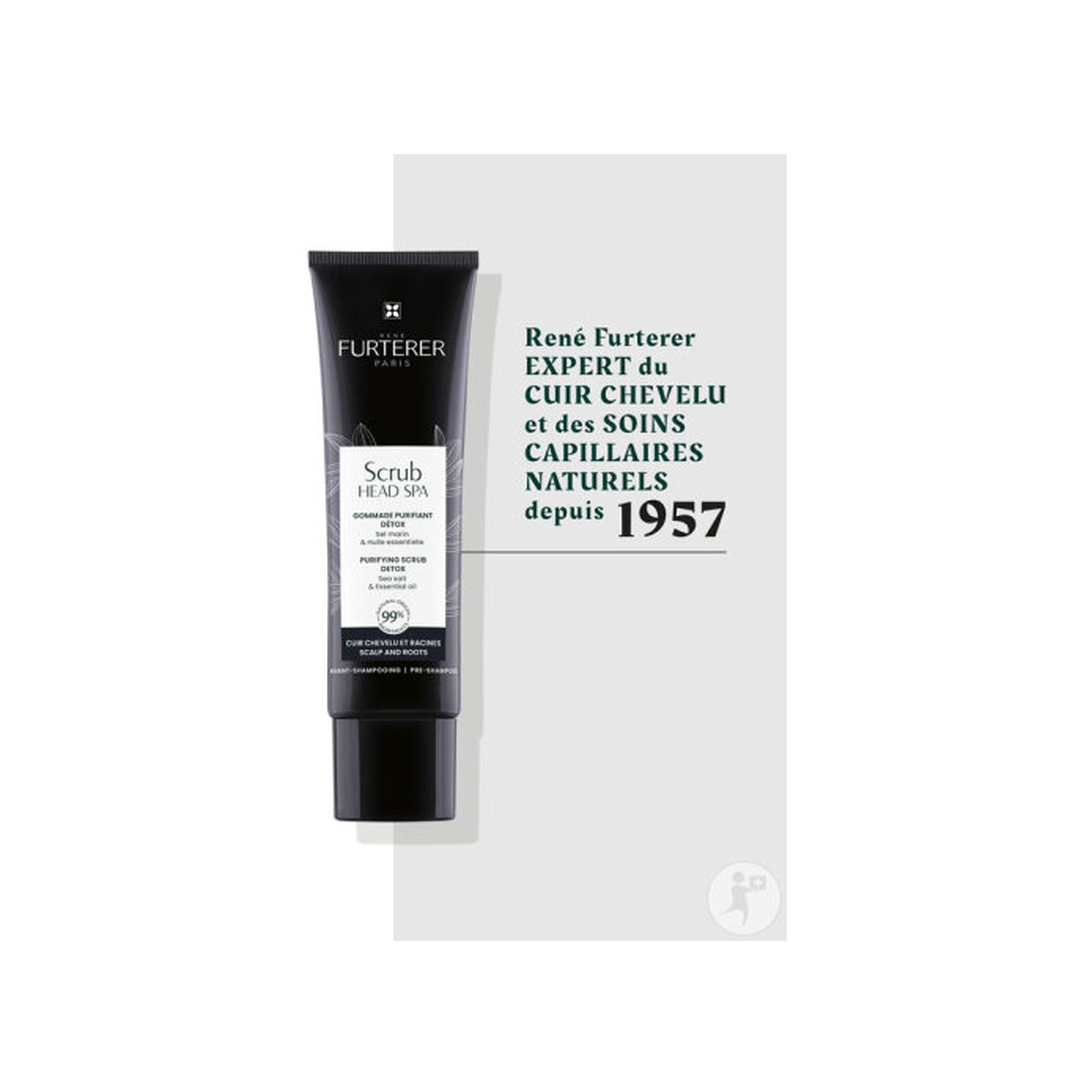 René Furterer Head Spa Scrub Gommage Purifiant Détox Cuir Chevelu & Racines 150ml