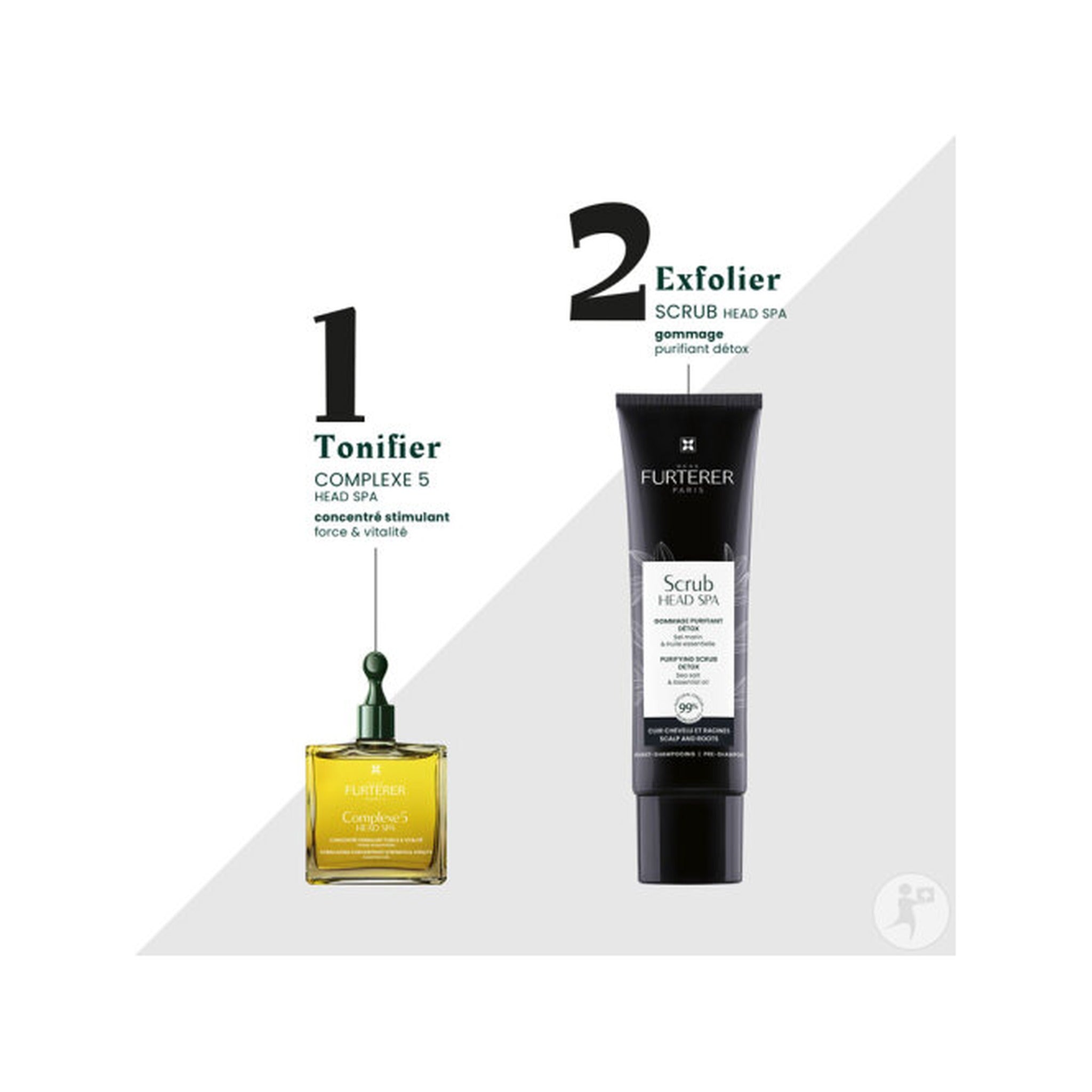 René Furterer Head Spa Scrub Gommage Purifiant Détox Cuir Chevelu & Racines 150ml