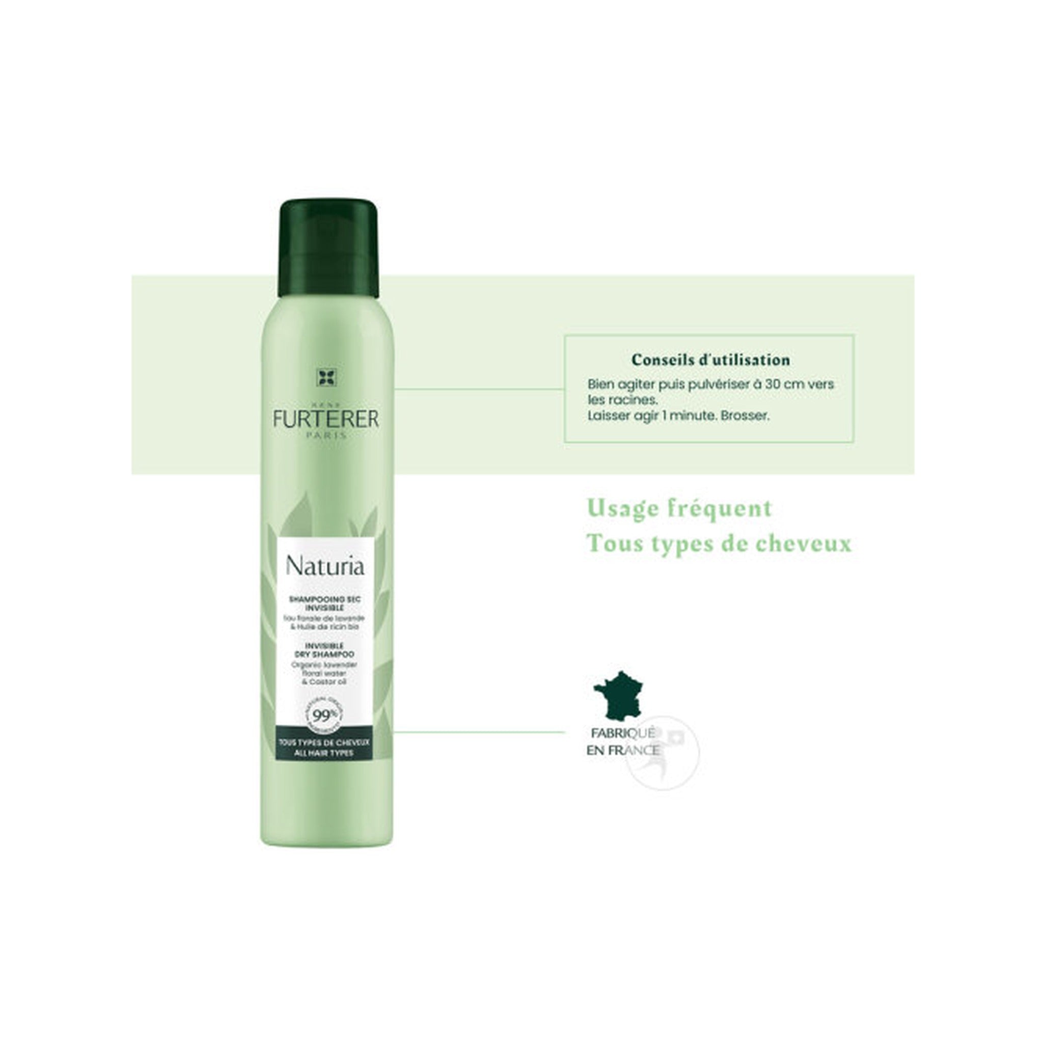 René Furterer Naturia Shampoing Sec Invisible Tous Types De Cheveux 200ml