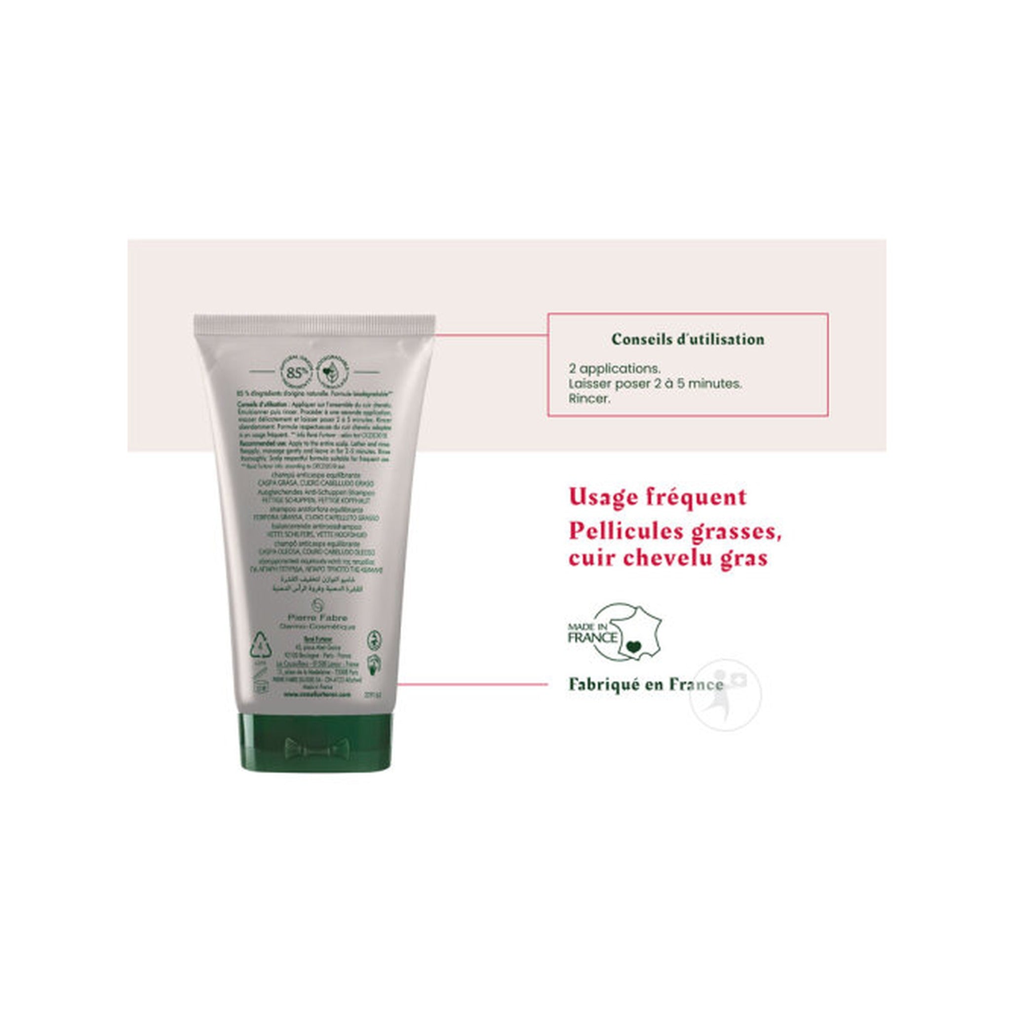René Furterer Neopur Shampoing Antipelliculaire Équilibrant Pellicules Grasses 150ml