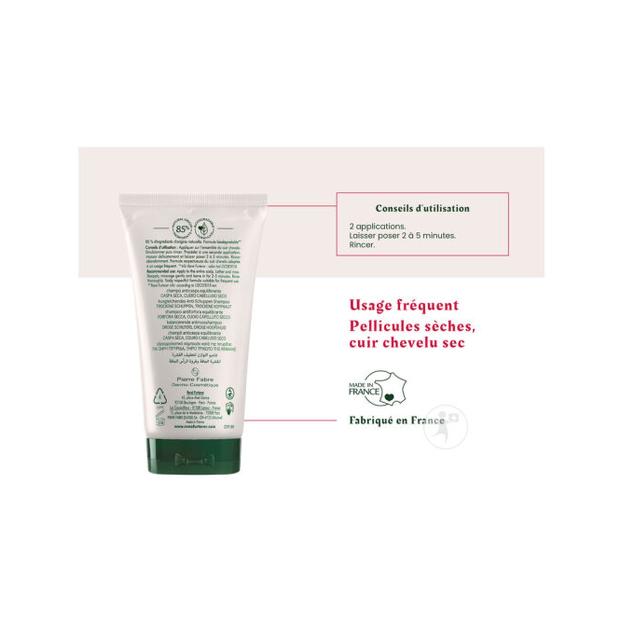 René Furterer Neopur Shampoing Antipelliculaire Équilibrant Pellicules Sèches 150ml