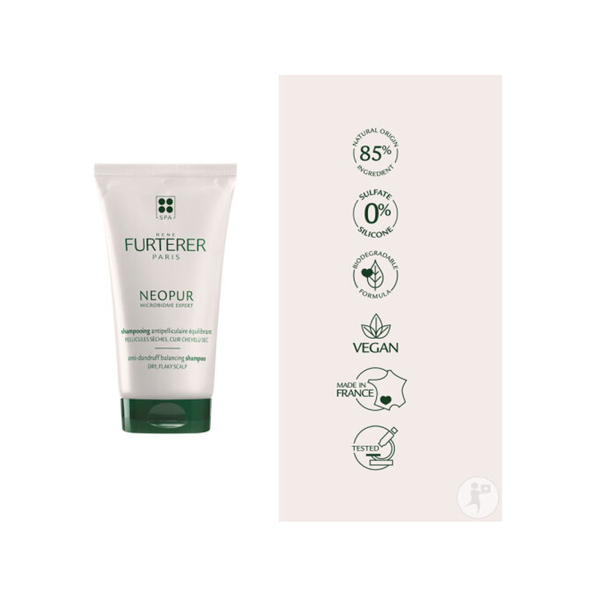René Furterer Neopur Shampoing Antipelliculaire Équilibrant Pellicules Sèches 150ml