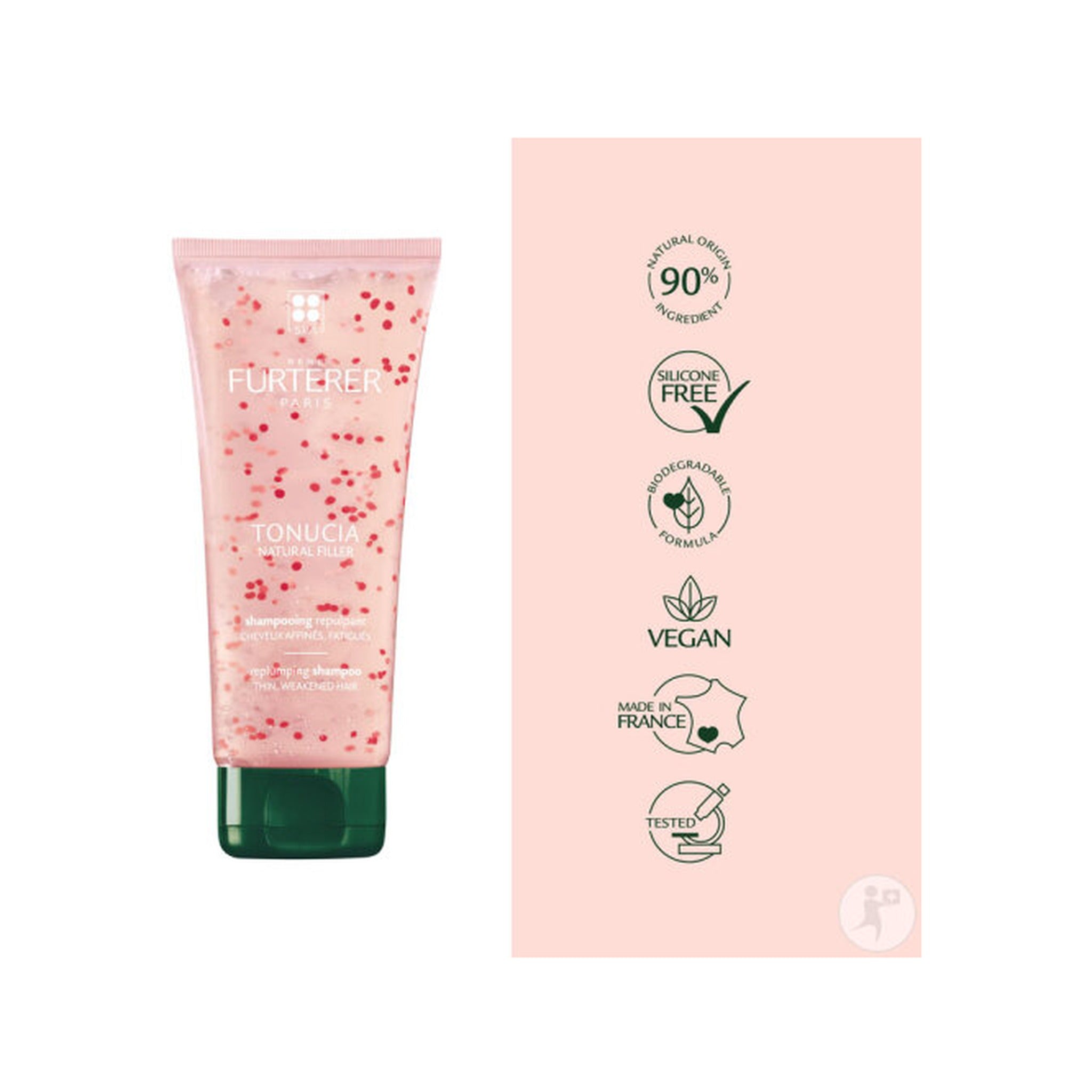René Furterer Tonucia Natural Filler Shampoing Repulpant Cheveux Affinés Et Fatigués Tube 250ml