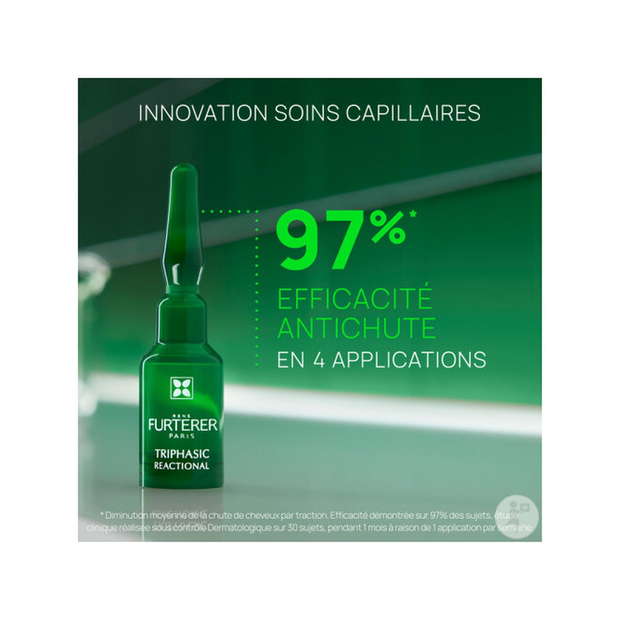 René Furterer Triphasic Reactional Traitement Antichute Chute De Cheveux Occasionnelle 12x5ml