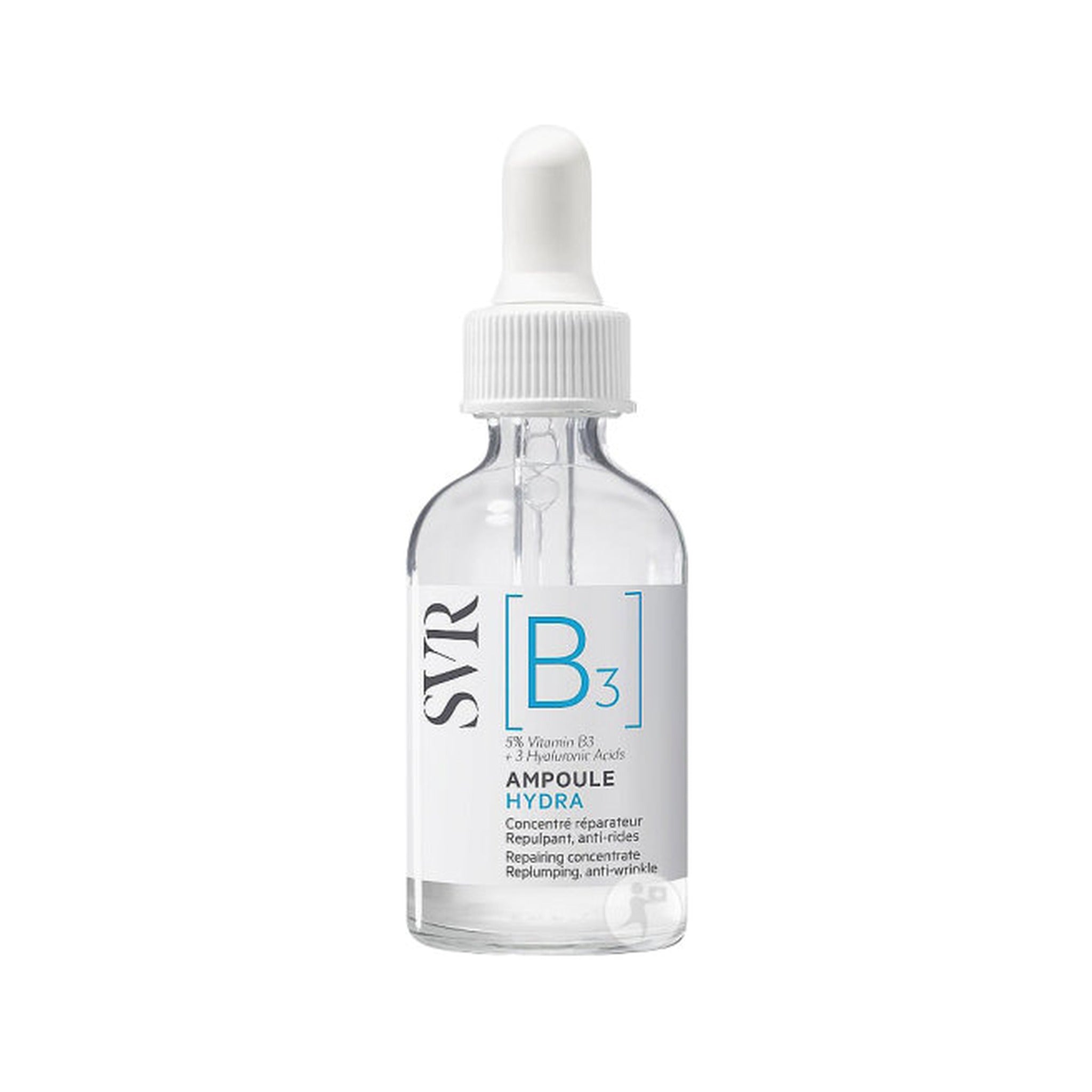 SVR B3 Ampoule Hydra Concentré Réparateur Flacon Compte-Gouttes 30ml