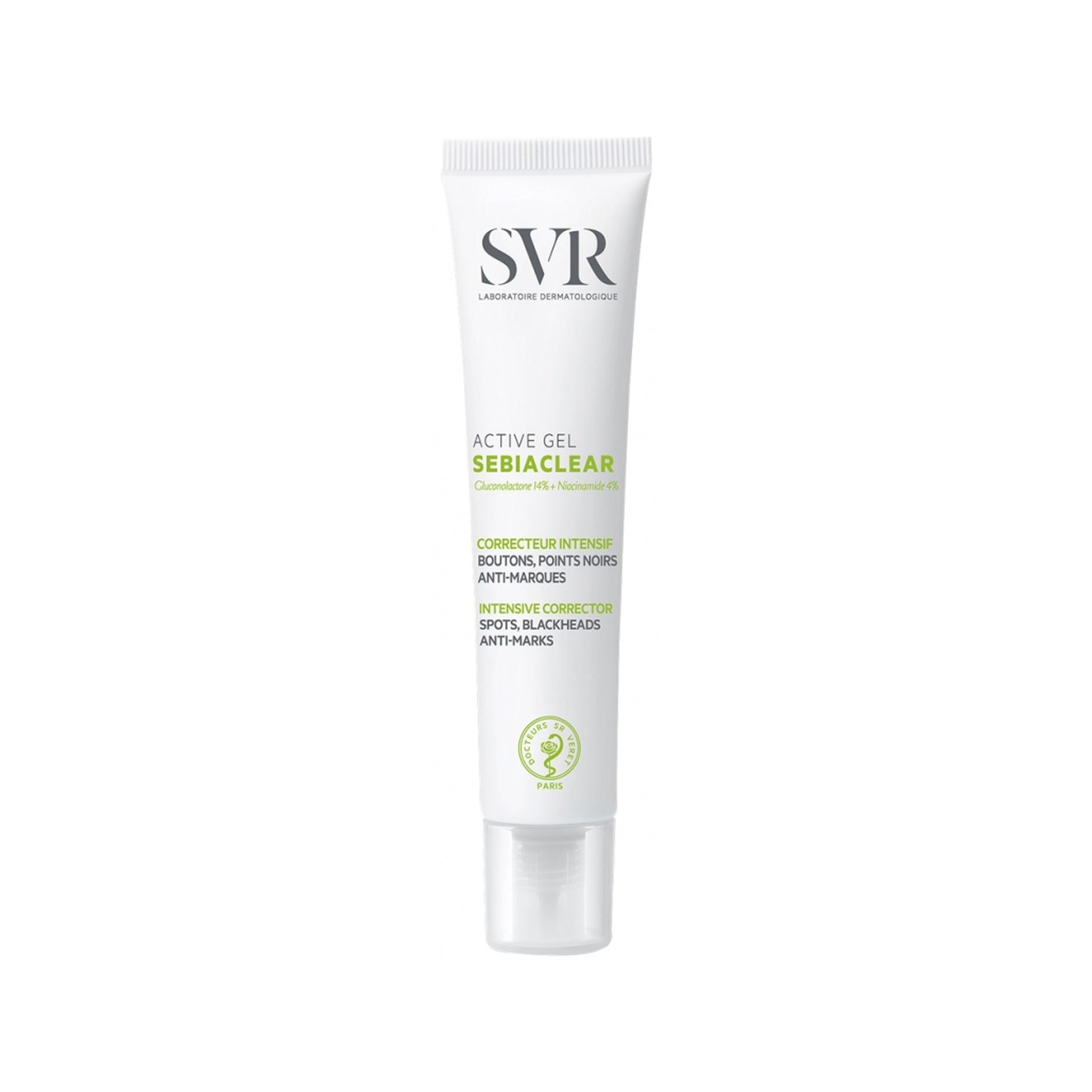 SVR Sebiaclear Active Gel Correcteur Intensif Boutons Points Noirs Anti-Marques 40ml