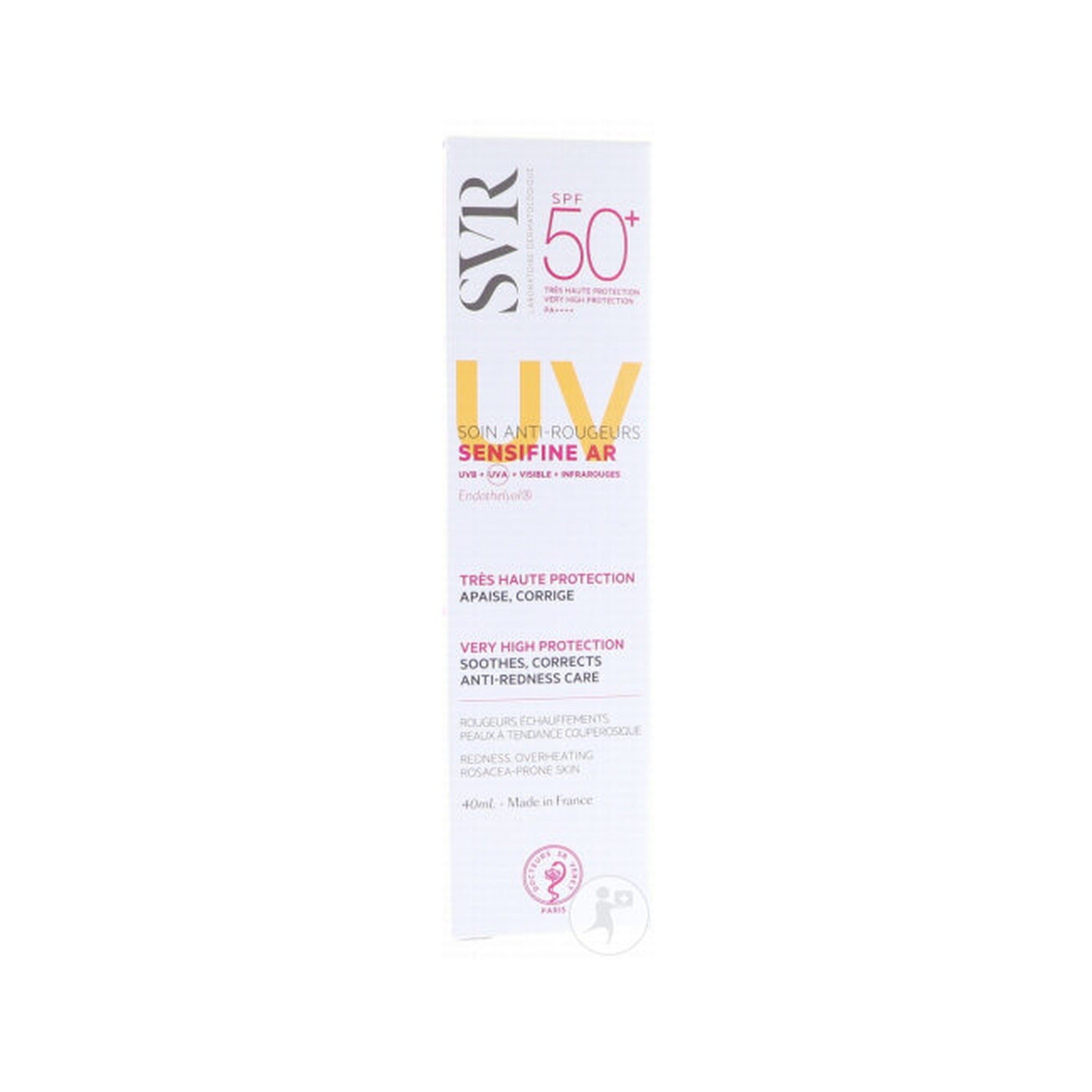 SVR Sensifine AR Crème IP50+ Peaux Sensibles À Tendance Couperosique Tube 40ml