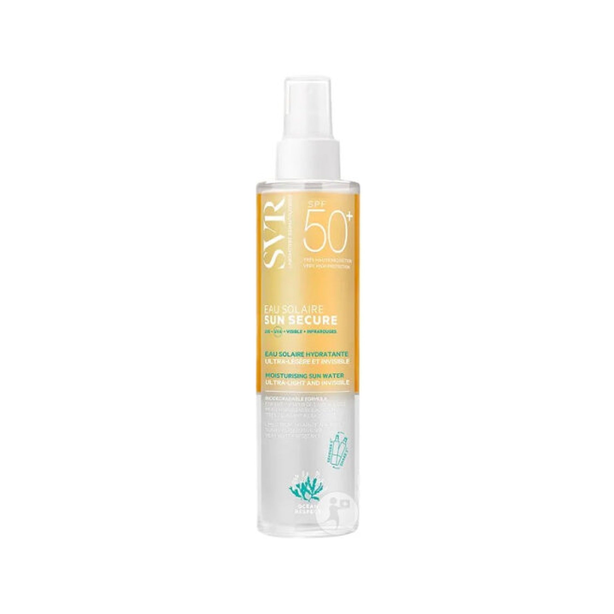 SVR Sun Secure Eau Solaire Protectrice Visage Et Corps IP50 Spray 200ml