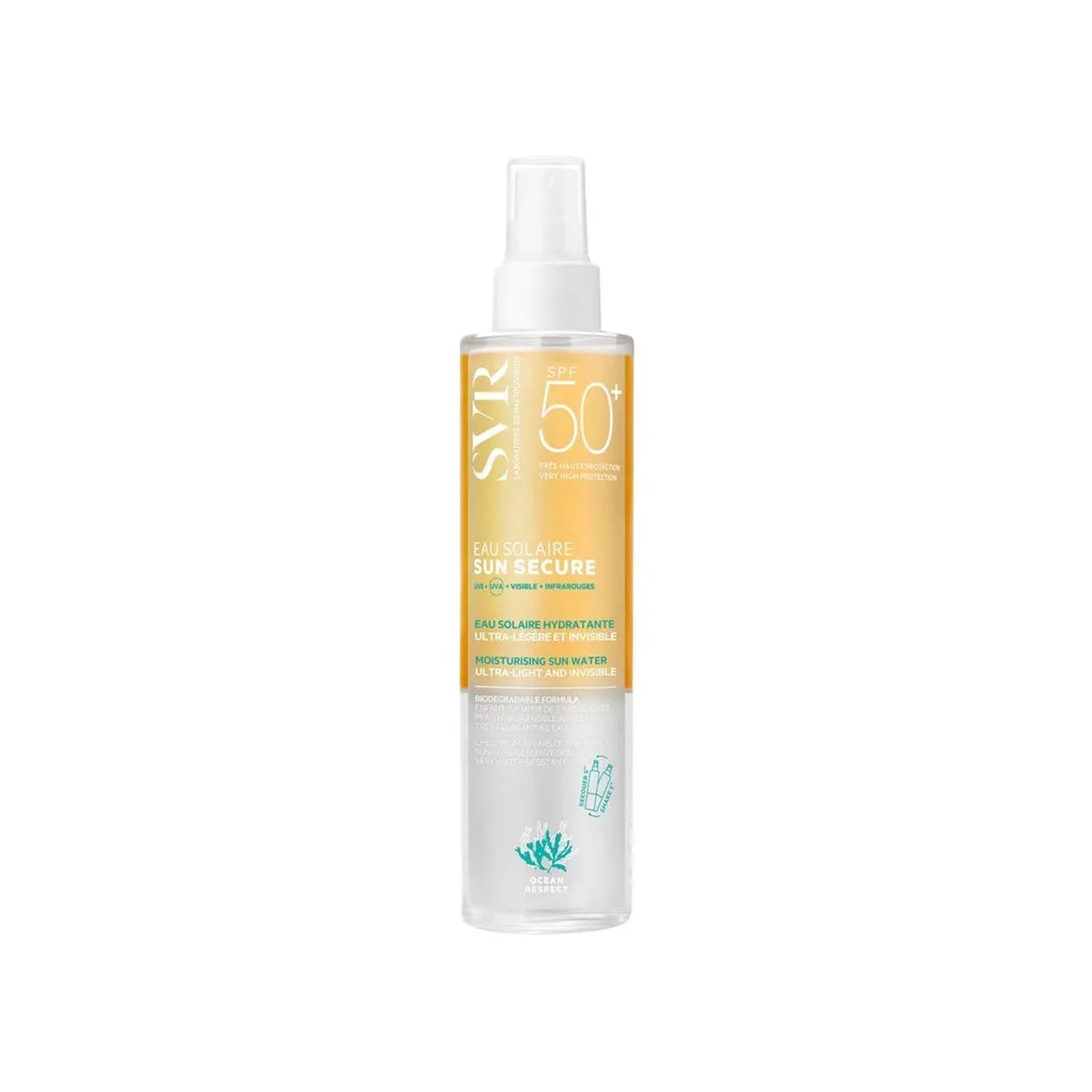 SVR Sun Secure Eau Solaire Protectrice Visage Et Corps IP50 Spray 200ml