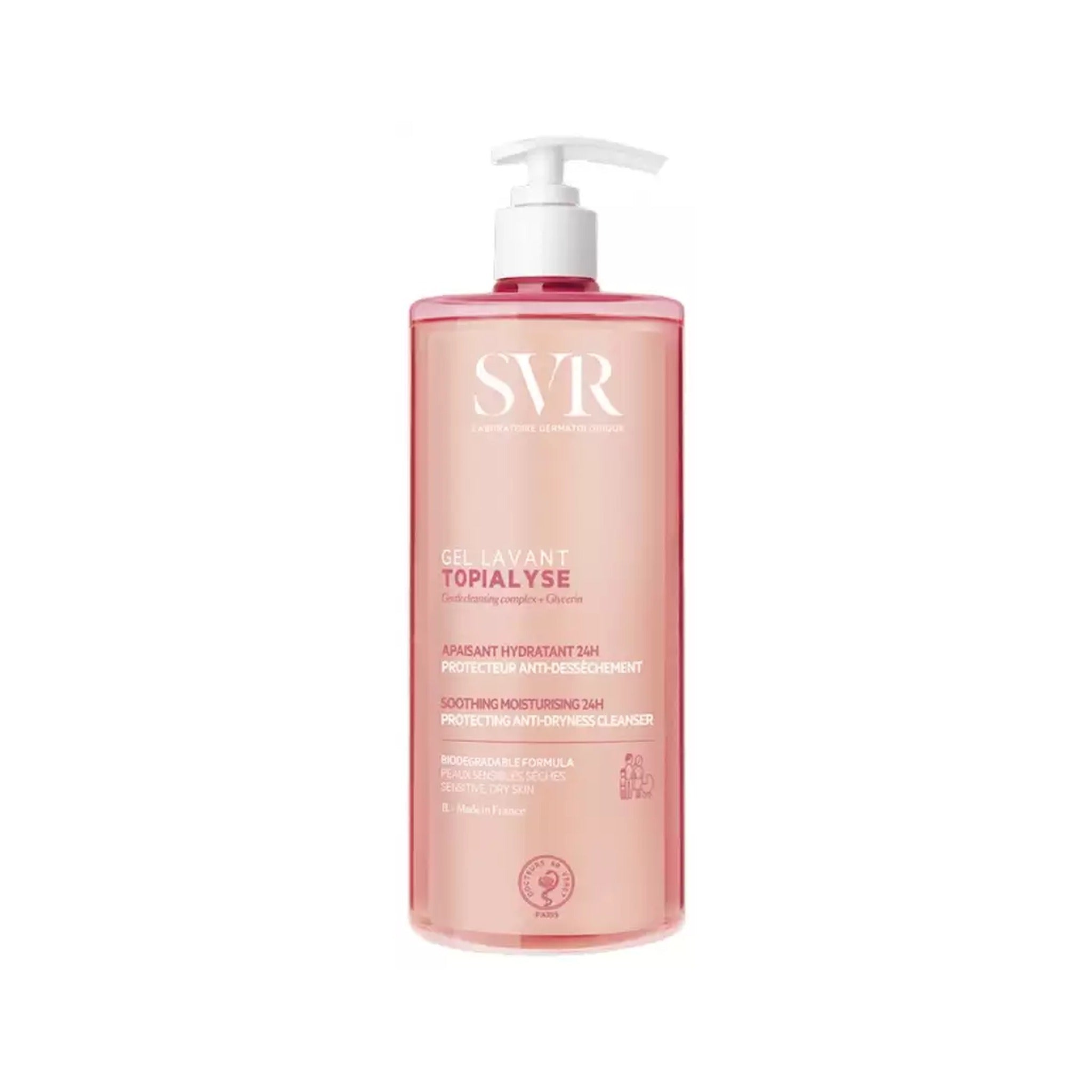 SVR Topialyse Gel Lavant Nettoyant Doux Protecteur Flacon Pompe 1l
