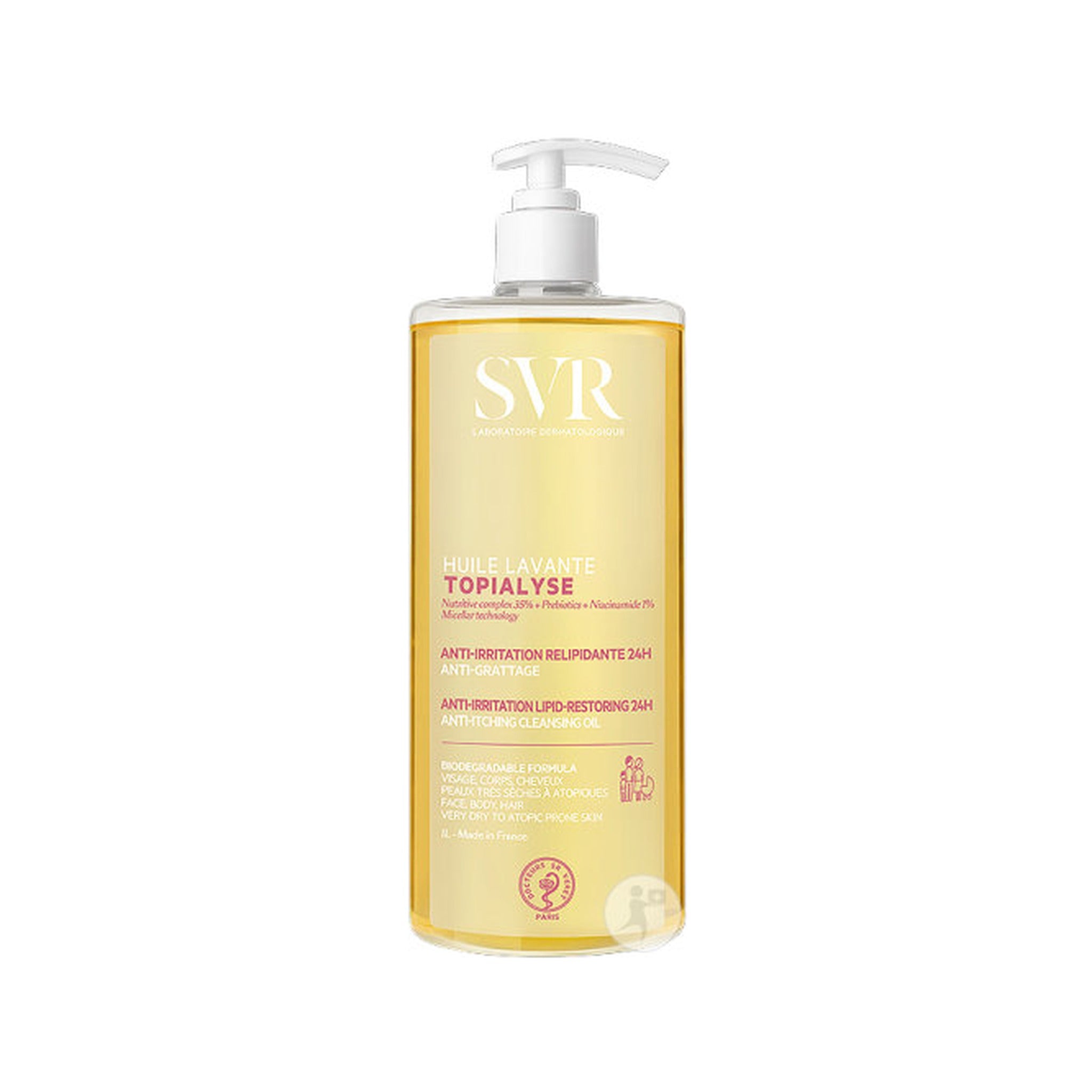 SVR Topialyse Huile Lavante Anti-Irritation Relipidante 24h Flacon Pompe 1l