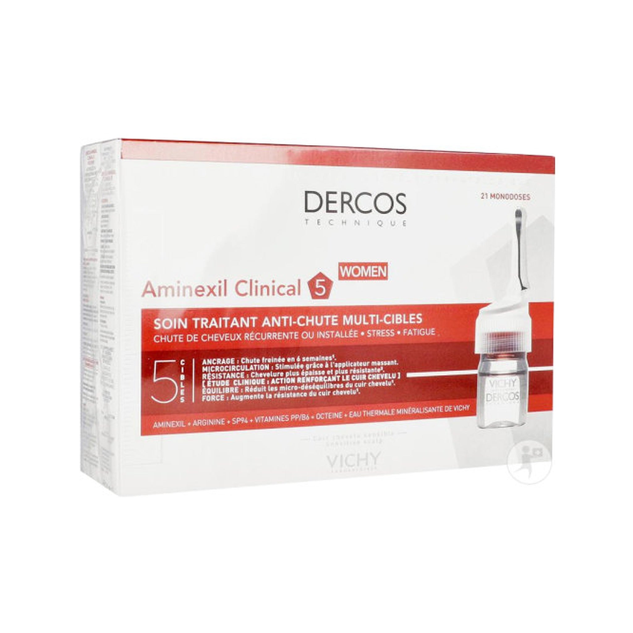 Vichy Dercos Aminexil Clinical 5 Femme 21 Ampoules