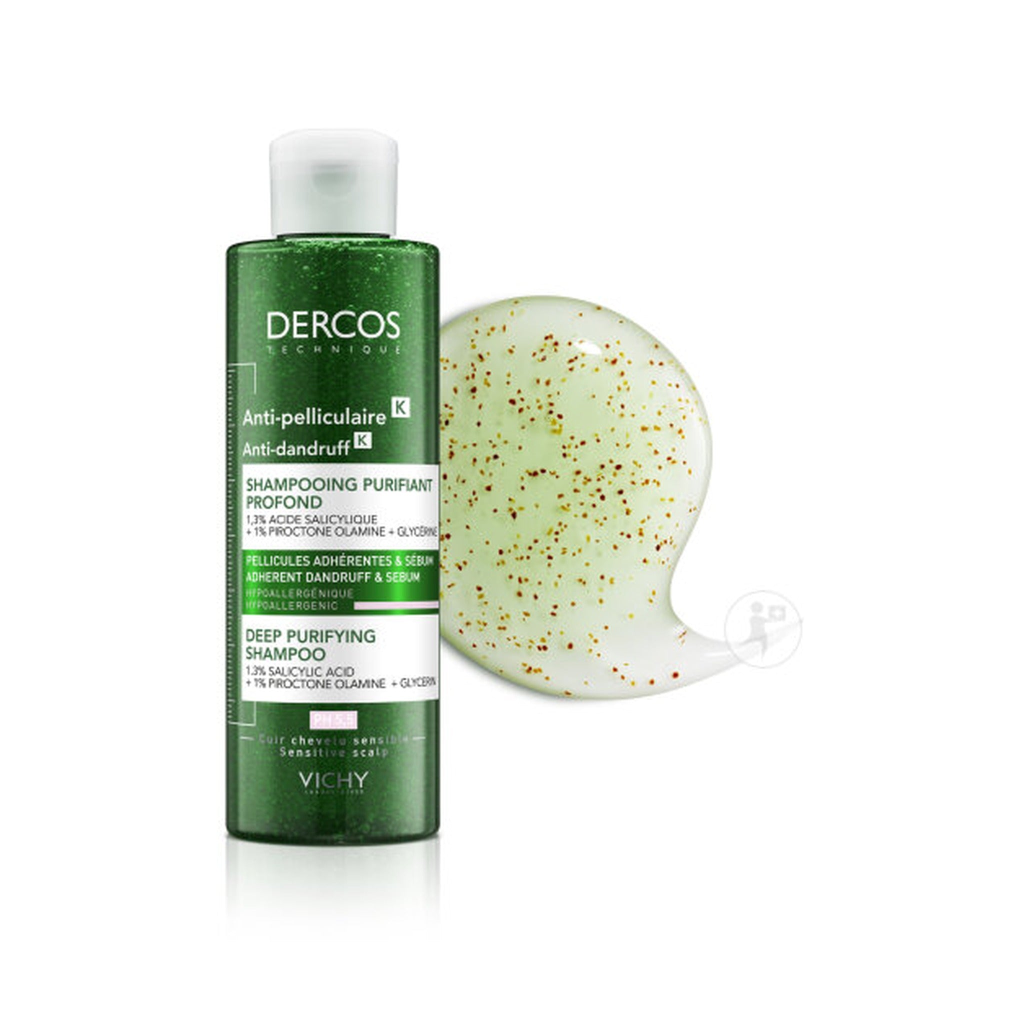 Vichy Dercos Anti-Pelliculaire Shampoing Purifiant Profond Flacon 250ml
