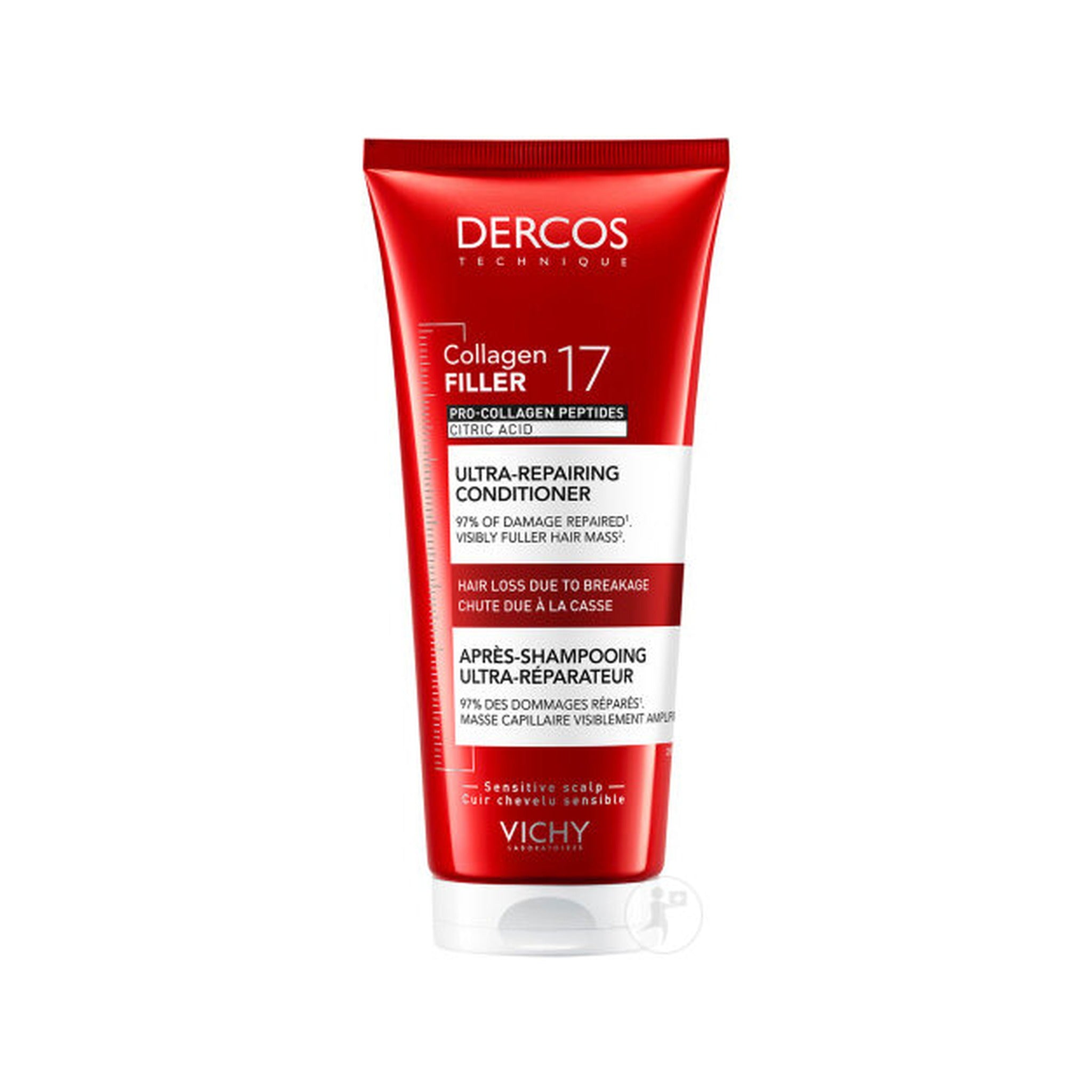 Vichy Dercos Collagen 17 Filler Après-Shampoing Ultra-Réparateur Tube 200ml