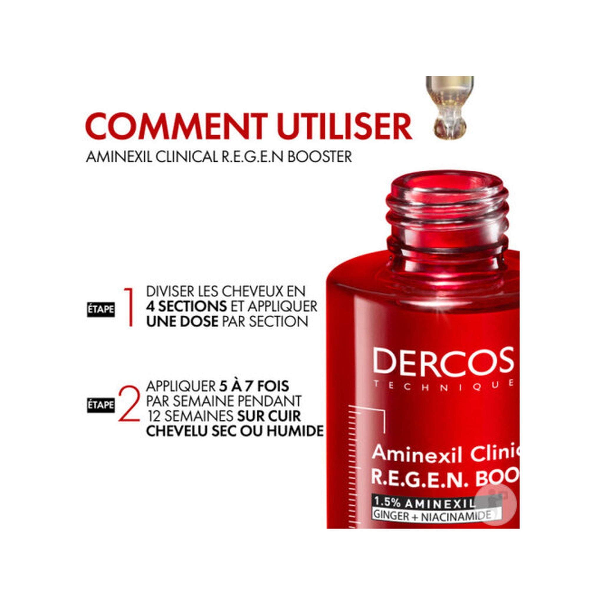 Vichy Dercos Sérum R.E.G.E.N Booster Régénératif Capillaire Flacon 90ml