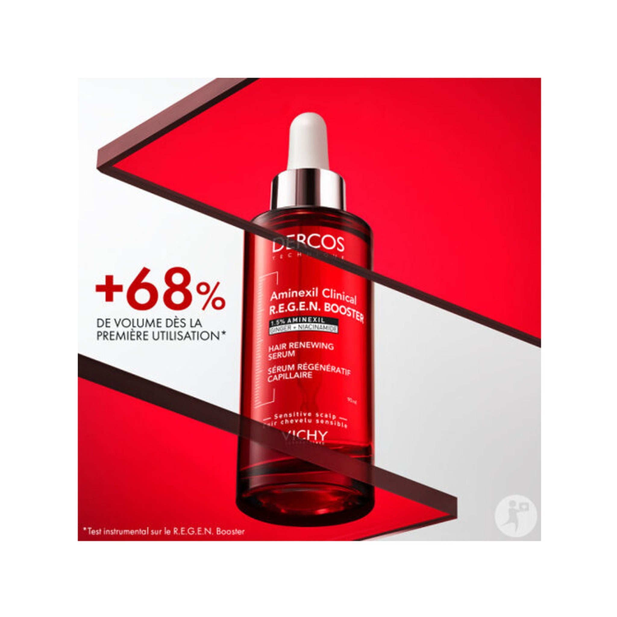 Vichy Dercos Sérum R.E.G.E.N Booster Régénératif Capillaire Flacon 90ml