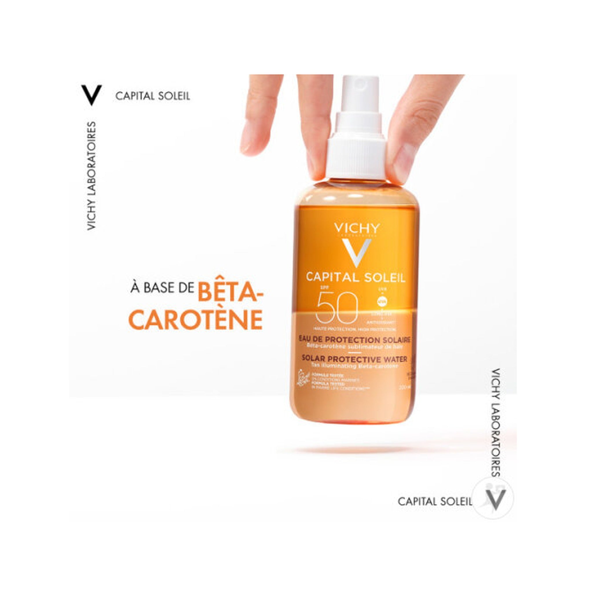 Vichy Idéal Soleil IP30 Eau De Protection Solaire Hâle Sublime Bronze Flacon Spray 200ml