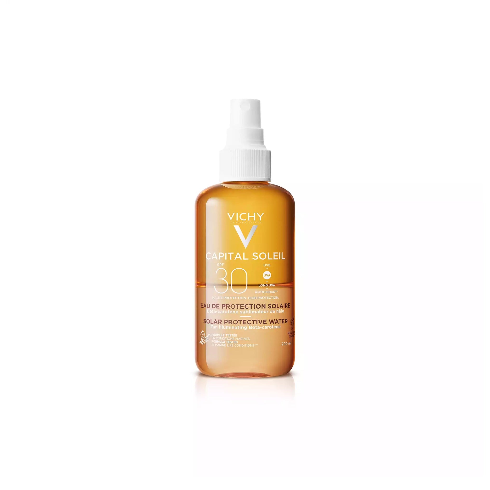 Vichy Idéal Soleil IP30 Eau De Protection Solaire Hâle Sublime Bronze Flacon Spray 200ml
