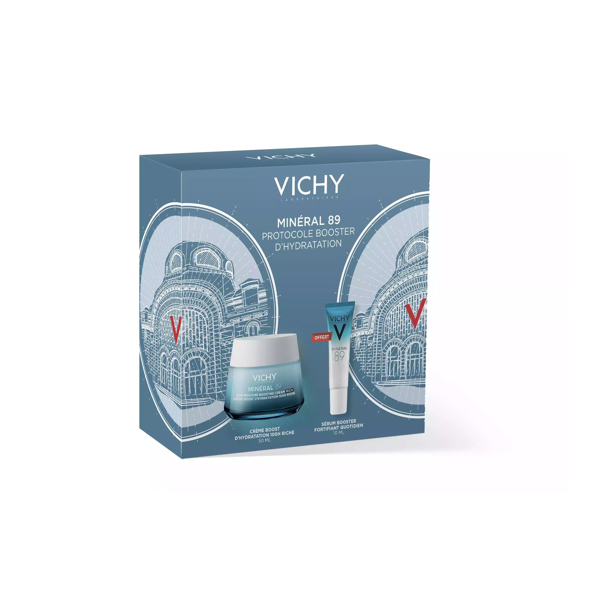 Vichy Minéral 89 Yeux Booster Fortifiant Hydratation Et Éclat Flacon Pompe 15ml